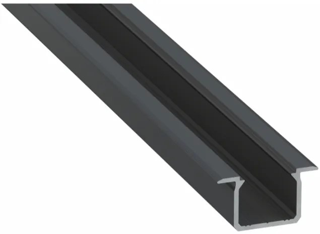 Led-Labs LED profil LUMINES typ U čierny elox 2,02m