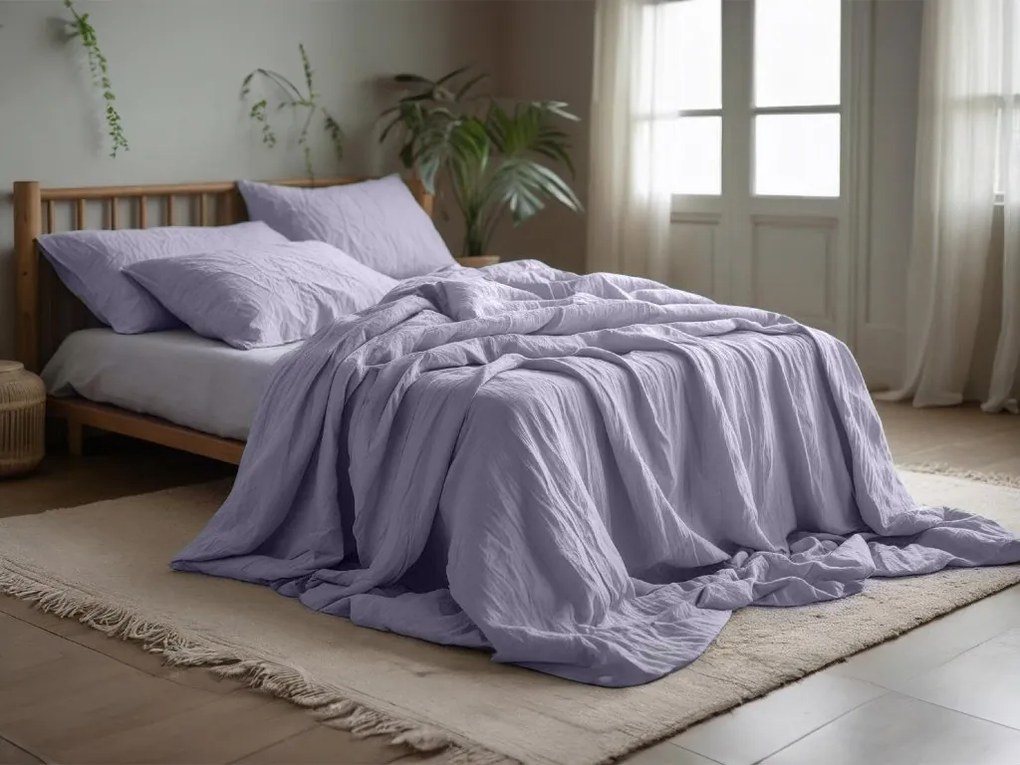 Mušelínové obliečky MUSSARI svetlofialové Rozmer obliečok: 70 x 90 cm | 140 x 200 cm