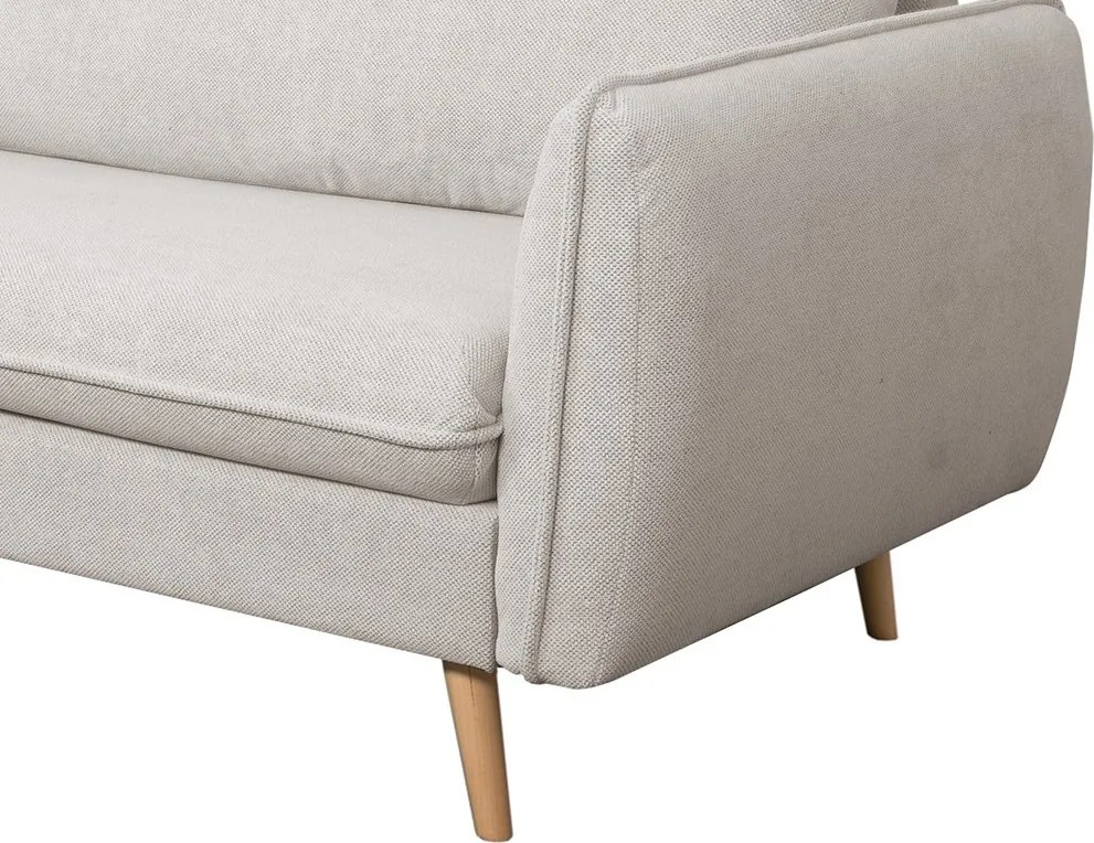 Rohová sedačka Salma, krémová látka, univerzálna pravá/ľavá