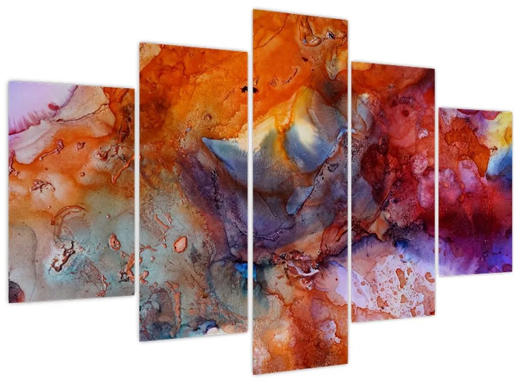 Obraz - Abstraktné atramentové umenie (150x105 cm)