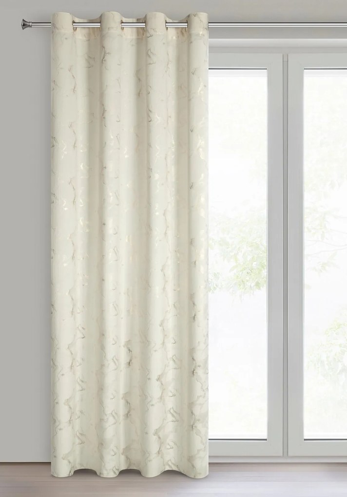 ZATEMŇOVACÍ ZÁVES NA KRÚŽKOCH RAJA 140X250 CM VZOROVANÁ