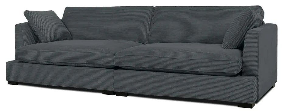 Sivá menčestrová pohovka 266 cm Mobby – Scandic