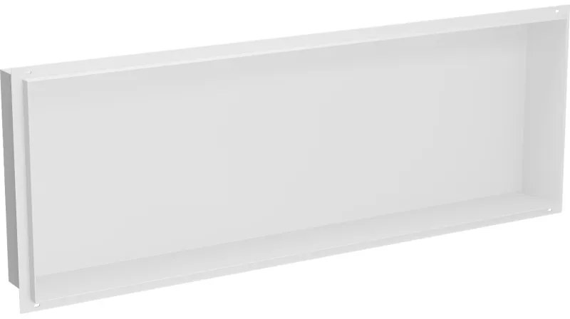 Mexen X-Wall-NR, polička na zapustenie pod obklad bez goliera 90 x 30 cm, biela, 1921903010