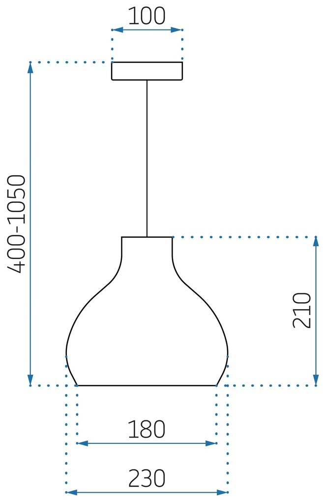 Toolight - závesná lamba z prírodného bambusu APP984-1CP, hnedá, OSW-05193