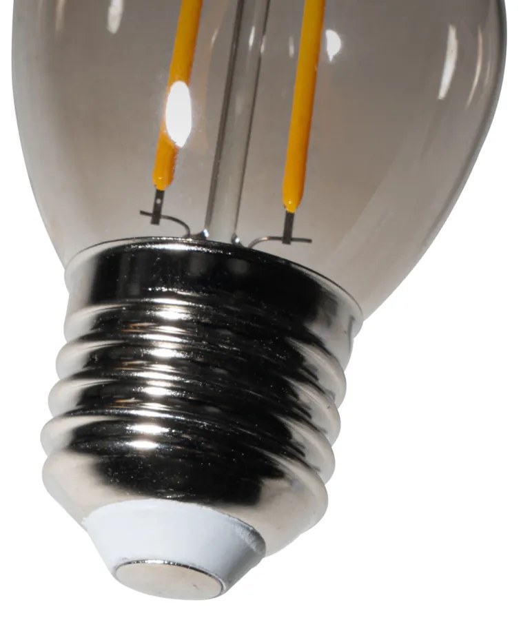 Sada 5 ks E27 dimbare LED lamp P45 smoke 3W 250 lm 2200K
