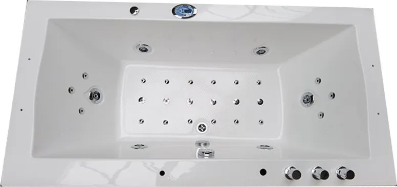 Terra Hydromasážna vírivá vaňa RAMONA 640H 180x90 s ohrevom vody