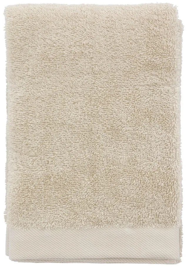 Béžový froté bavlnený uterák 50x100 cm Comfort – Södahl