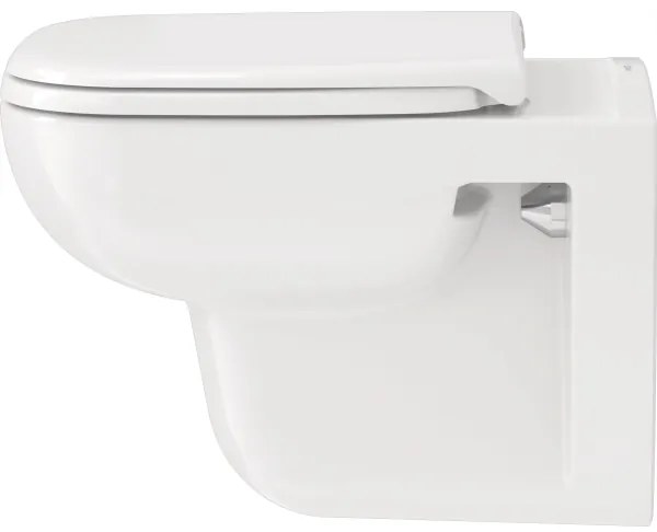 Duravit 25700920002 - Závesné bezokrajové WC D-CODE, keramika / lesklá biela