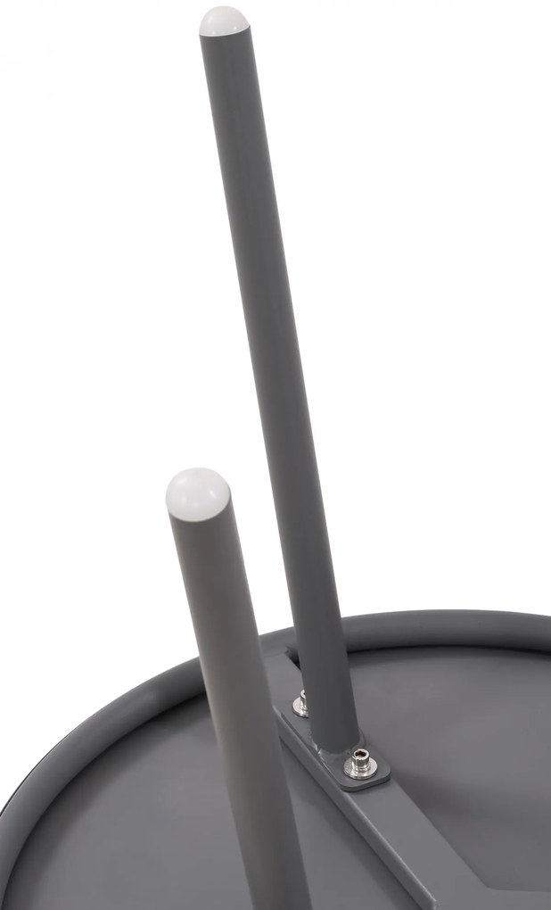 Konferenčný stolík Berea - v40 x Ø50 cm - Tmavo sivá