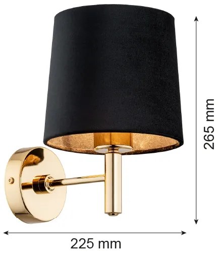 Argon 4729 - Nástenné svietidlo PONTE 1xE27/15W/230V