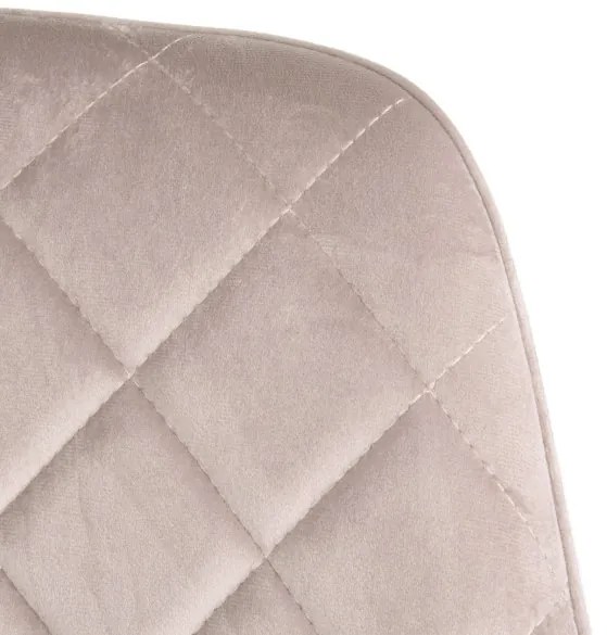 Jedálenská stolička SHELTON zamatová béžová 860510