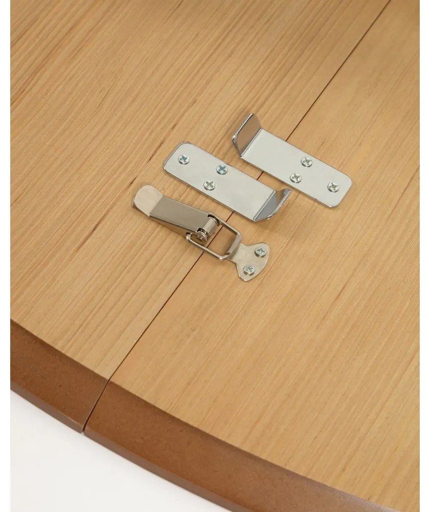 Rozkladací jedálenský stôl v dekore duba v prírodnej farbe ø 120 cm Oqui – Kave Home