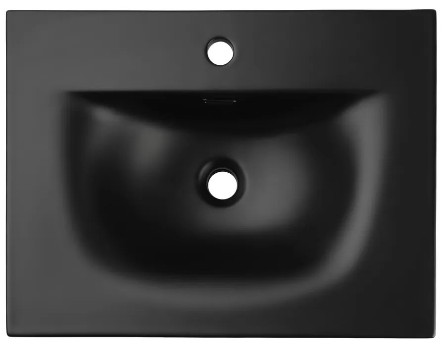 Keramické umývadlo Sky1 60 cm DP matné čierne