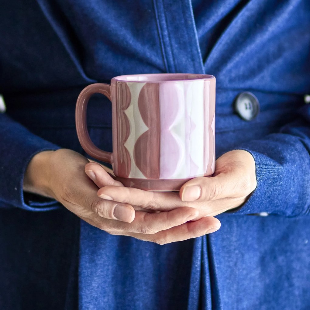 Bloomingville Hrnček Saul Rose 235 ml