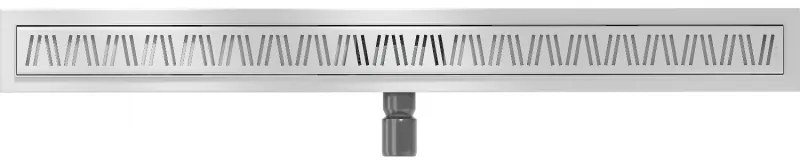 Mexen Flat nerezový sprchový žľab 80 cm vzor M22, 1029080-15