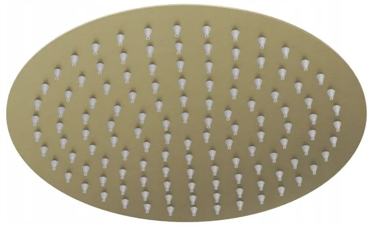 Gamma Gamma, okrúhla sprchová nerezová hlavica 30 cm, zlatá matná, GMA-DMO30-BGD