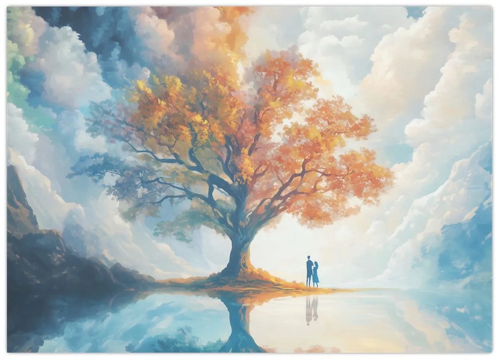 Obraz – Strom života a lásky (70x50 cm)