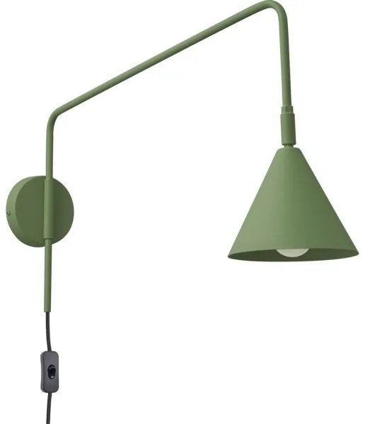 Sollux SL.1700 - Nástenná lampa NOX 1xE14/10W/230V zelená
