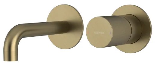 Sapho Sapho, ULTRATAP 2-prvková podomietková umývadlová batéria, hubica 16cm, zlato mat, UT118TG