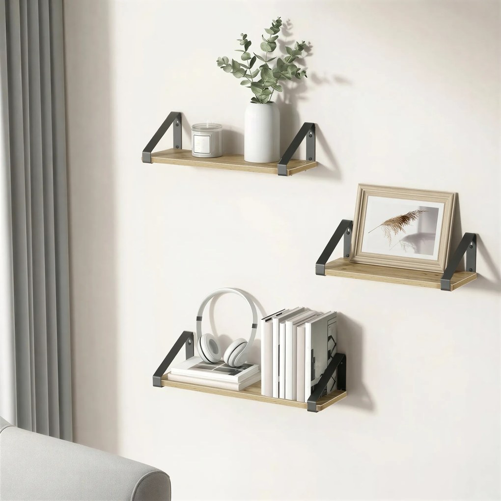 Nástenné police TAYLOR ARTISAN sada 3ks