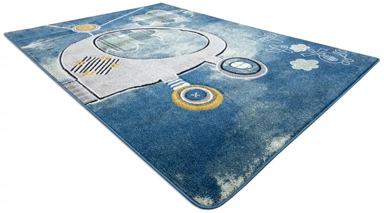 Detský kusový koberec Petit Helicopter blue, 200x290, modrá, detská izba, Dywany Łuszczów