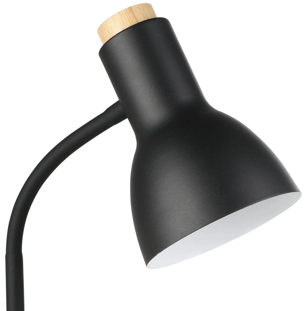 EGLO LED stolová dotyková lampa VERADAL-QI, 5,5 W, teplá biela, čierna