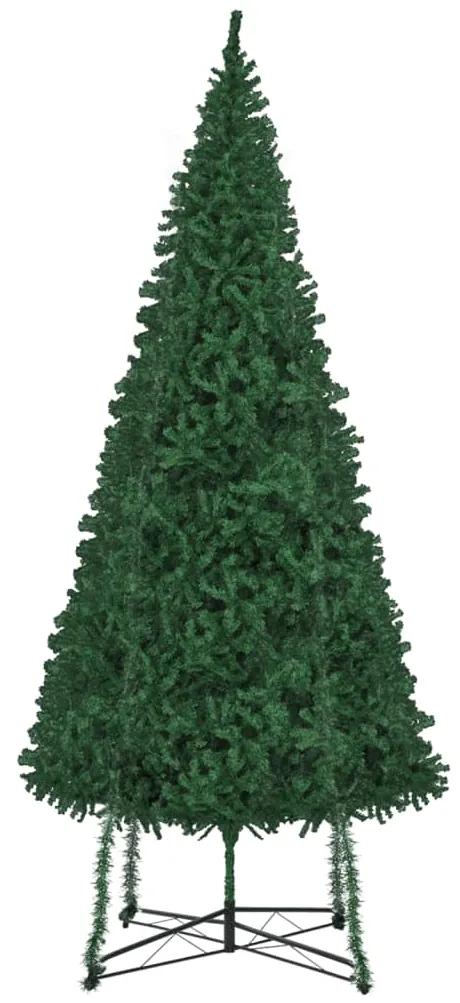 Umelý vianočný stromček s podstavcom 500 cm zelený 344305