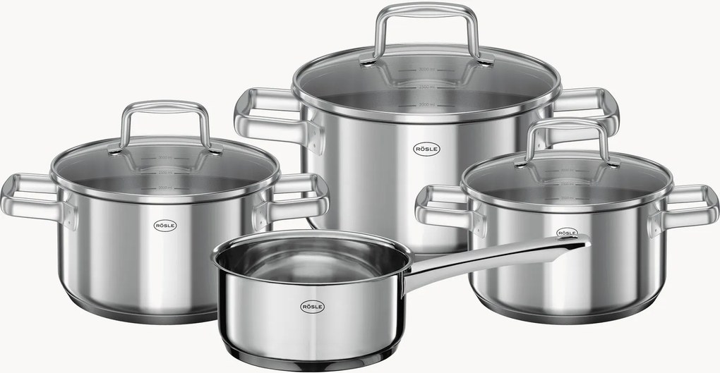 Súprava hrncov z nehrdzavejúcej ocele Moments, 4 ks