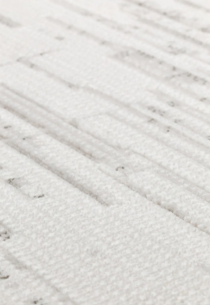 Osta, Kusový koberec Piazzo 12189 910, 135x200, biela, obývacia izba