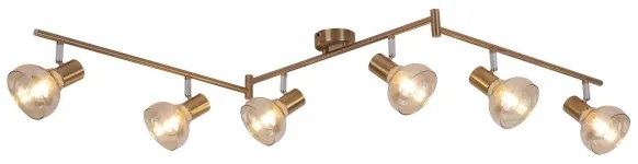 Rabalux 5553 - Bodové svietidlo HOLLY 6xE14/40W/230V zlatá