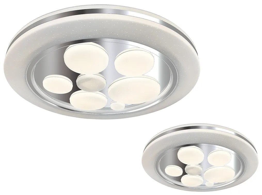 Stropné LED svietidlo Bubbles, 1x LED 24w, 3000-6000k, ch