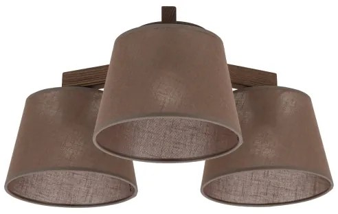 BRILAGI - LED Prisadený luster LATTE 3xE27/15W/230V borovica/hnedá