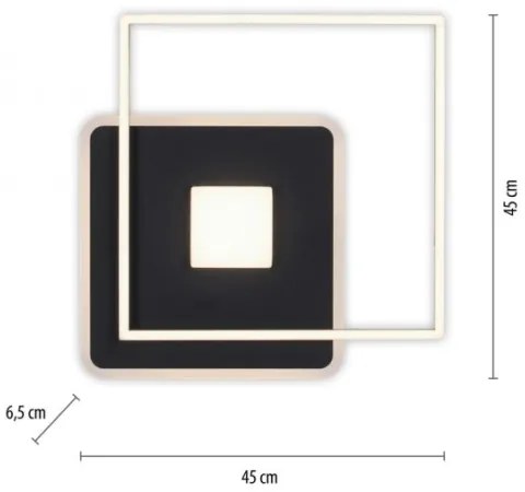 JUST LIGHT. 15045-18 - LED Stmievateľné stropné svietidlo DOMINO LED/26W/230V