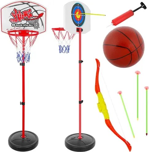 KRUZZEL Herný set na basketbal s terčom a lukom - Kruzzel