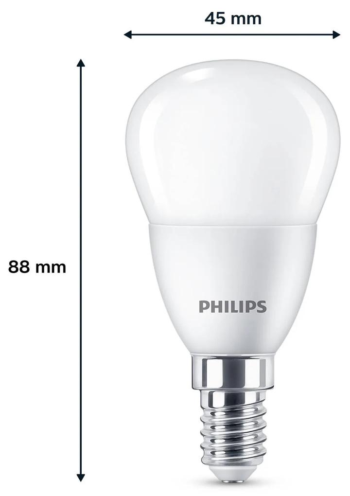 Philips LED žiarovka E14 4,9W 470m 2700K matná 3ks