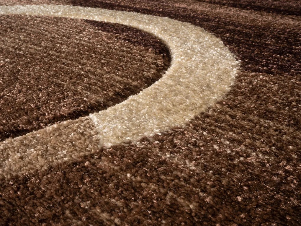 Spoltex, Kusový koberec Florida brown 9828, 80x150, hnedá, chodba / predsieň