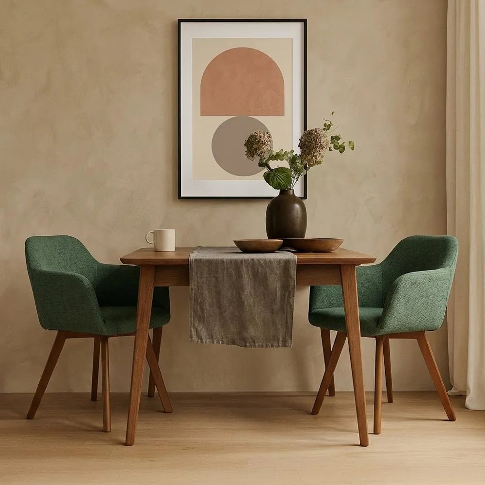 Set - 2 ks Jedálenská stolička AVENBERG NORD zelená