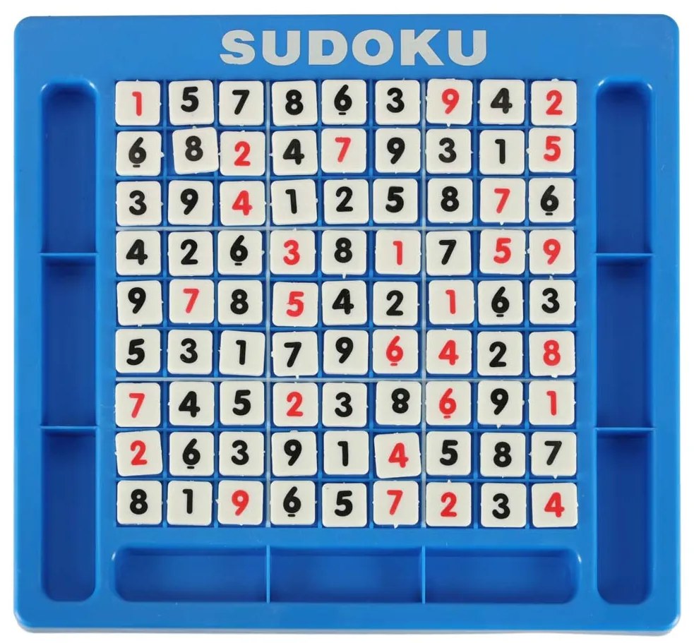 KIK Sudoku číselné - logická hra pre deti 3+ | 81 kociek, plastová doska, edukatívna