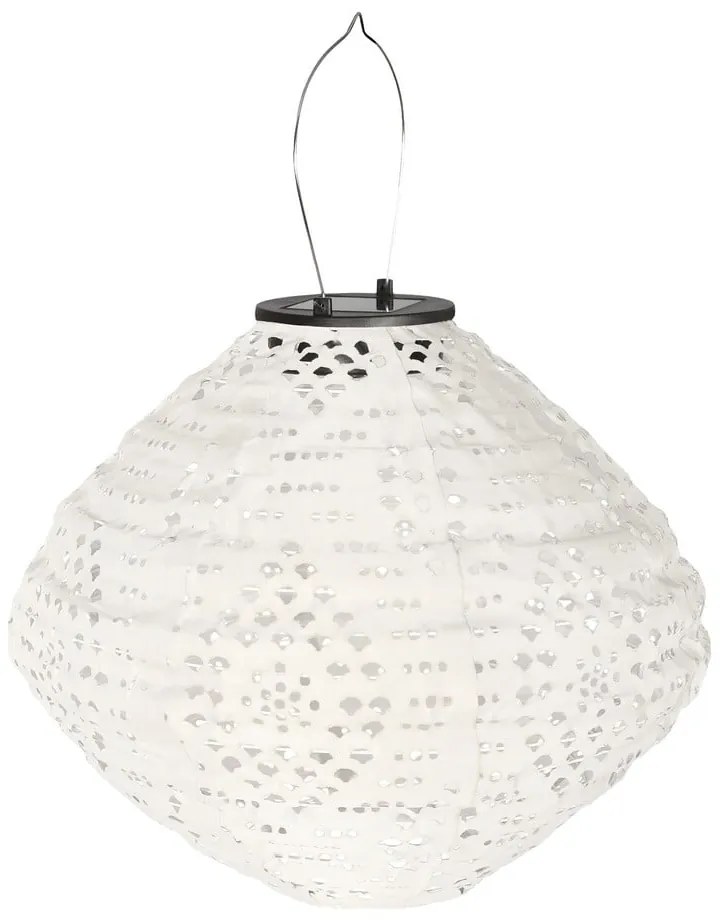 Biely vonkajší solárny LED lampáš (výška 22 cm) Harwood – House Nordic