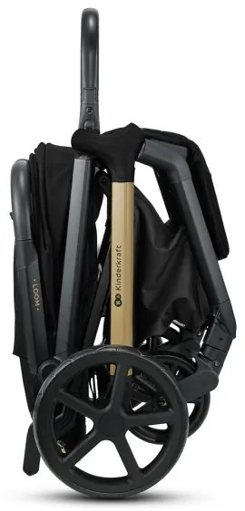 KINDERKRAFT - Športový kočík LOOM čierna