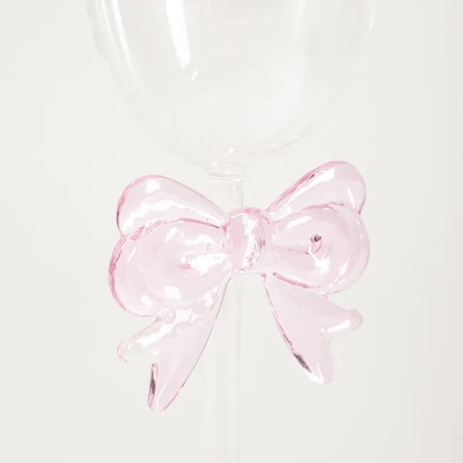 Pohár na stopke BOWY s mašľou 762376 200 ml