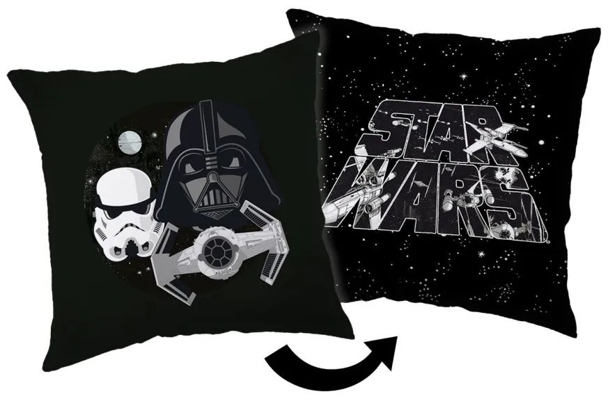 JERRY FABRICS Mikroplyšový vankúšik Star Wars  Polyester, 35/35 cm