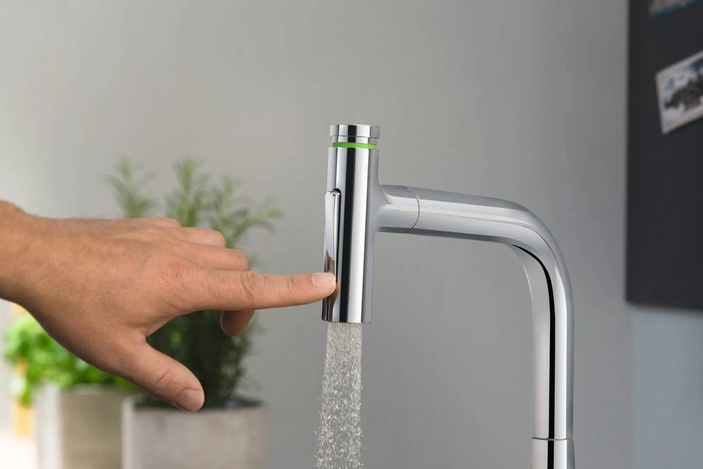 Hansgrohe M71, drezová batéria M7120-H200 s výsuvnou spŕškou, 2-otvorová inštalácia, sBOX, chrómová, HAN-73818000