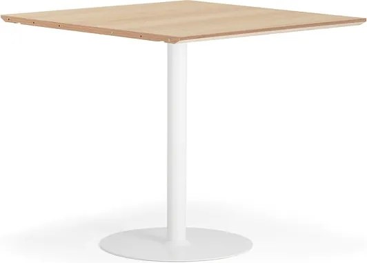 Barový stôl METRIC, rozširujúci diel, 1000x1000x900 mm, biela/dub