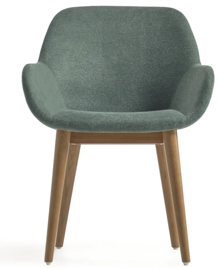 Zelená jedálenská stolička Kave Home Konna