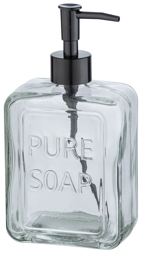 Sklenený dávkovač na mydlo Wenko Pure Soap