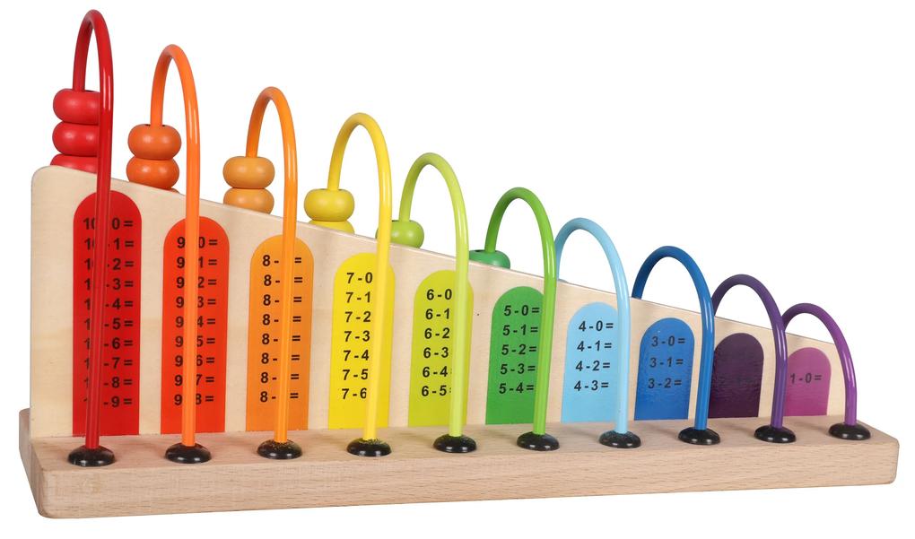 Drevené počítadlo pre deti vzdelávacia hračka ECOTOYS