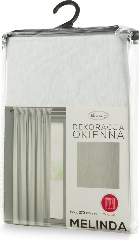 ZÁCLONA NA PÁSKE MELINDA 135X270 CM BIELA