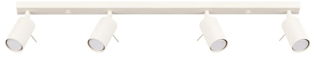 Bodové svietidlo Ring, 4x béžové kovové tienidlo, (možnosť polohovania)