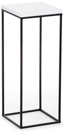 Stojan na kvety BASICLOFT 60x24 čierna/biela